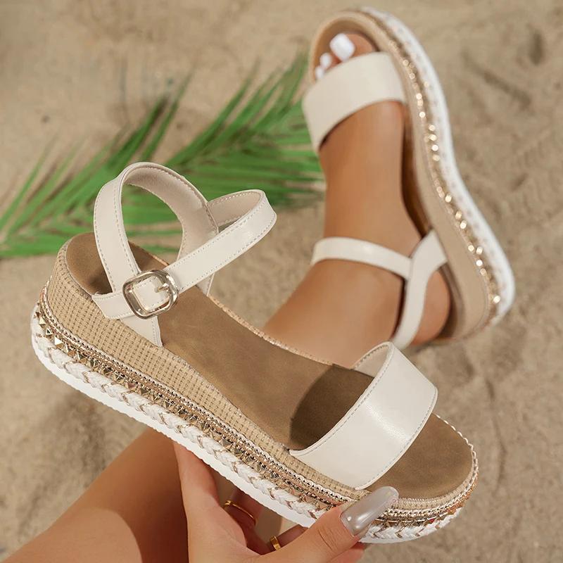 Fashion Fashion Rivets Platform Sandals Women Plus Size 36-42 Thick Bottom Summer Sandles Woman Ankle Buckle Pu Leather Sandalias Mujer 42 бежевый
Fashion Fashion Rivets Platform Sandals Women Plus Size 36-42 Thick Bottom Summer Sandles Woman Ankle Buckle Pu Leather Sandalias Mujer 42 бежевый