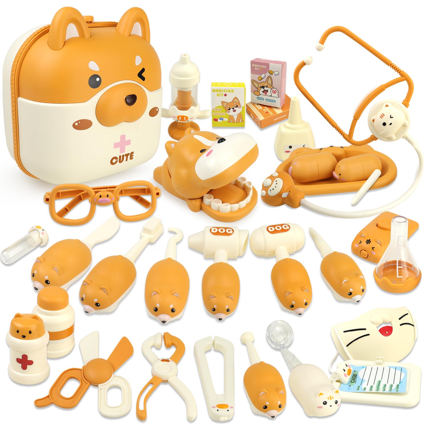 CORPER TOYS Притворись врачом Игрушечный набор «Доктор» Игровой домик Серия «Собака» Оснащен световыми и звуковыми эффектами Ролевая игра Мини-доктор Ролевая игра
CORPER TOYS Притворись врачом Игрушечный набор «Доктор» Игровой домик Серия «Собака» Оснащен световыми и звуковыми эффектами Ролевая игра Мини-доктор Ролевая игра