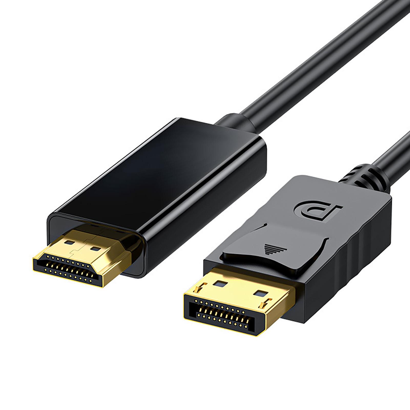 DisplayPort to HD Multimedia Interface Cable Male to Male Gold Plated 4K 60Hz DisplayPort Adapter
DisplayPort to HD Multimedia Interface Cable Male to Male Gold Plated 4K 60Hz DisplayPort Adapter