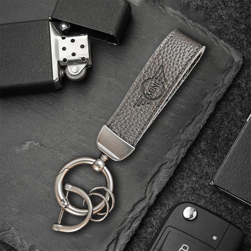 Genuine Leather Car Keychain Anti-Lost Key Ring Pendant Lanyard For BMW Mini Cooper R50 R53 R55 R56 R60 R61 F54 F55 F56 F60
Genuine Leather Car Keychain Anti-Lost Key Ring Pendant Lanyard For BMW Mini Cooper R50 R53 R55 R56 R60 R61 F54 F55 F56 F60