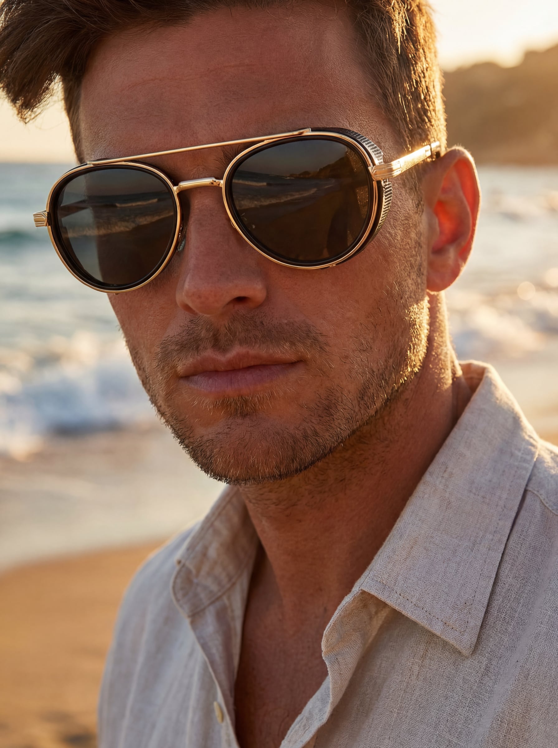 Metal double-beam full-frame pilot glasses with an elegant, sexy, and fashionable design, suitable for daily commuting, outfit p чёрный
Metal double-beam full-frame pilot glasses with an elegant, sexy, and fashionable design, suitable for daily commuting, outfit p чёрный