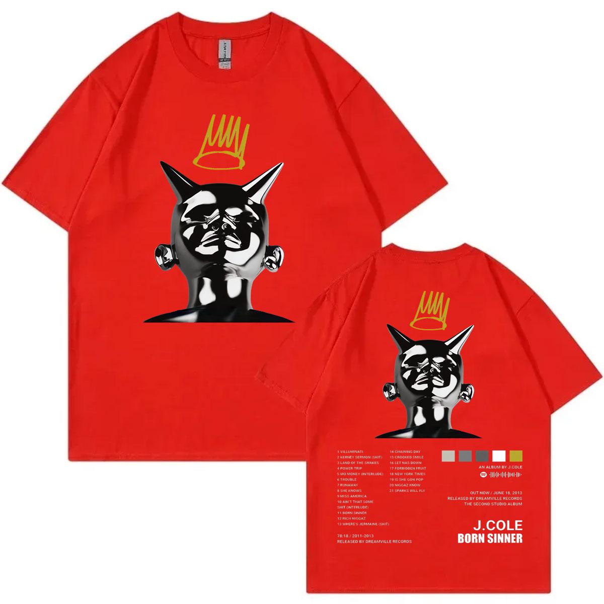 Rapper J Cole Born Sinner Album Graphic T Shirts Mens Hip Hop Vintage Short Sleeve Tshirt Unisex Casual Loose Cotton Tshirts S
Rapper J Cole Born Sinner Album Graphic T Shirts Mens Hip Hop Vintage Short Sleeve Tshirt Unisex Casual Loose Cotton Tshirts S