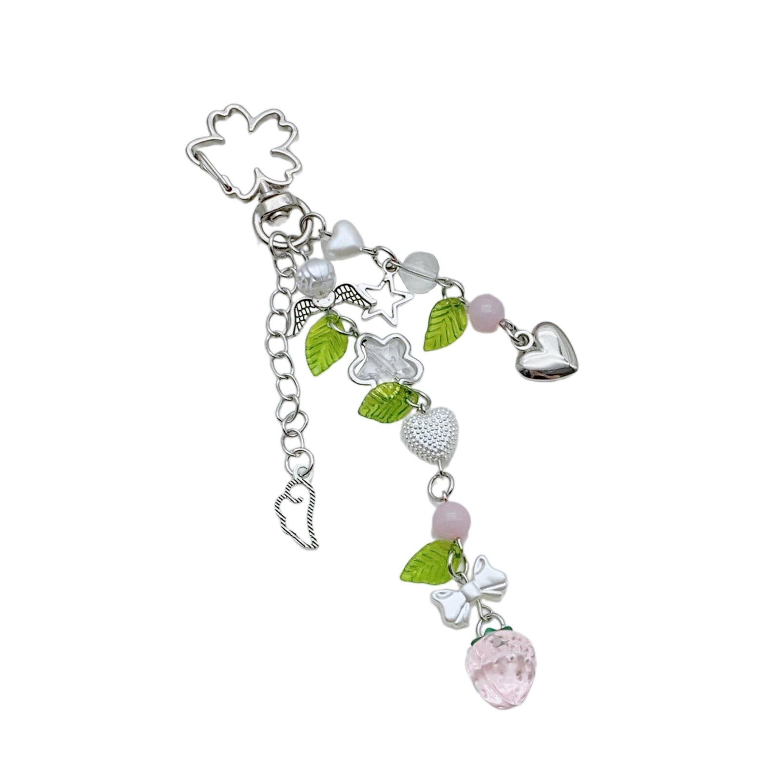 Strawberry Leaf Pendant Sweet Phone Chain Strap Hangings Decoration Keychain Lanyard Small Gift for Women Girls
Strawberry Leaf Pendant Sweet Phone Chain Strap Hangings Decoration Keychain Lanyard Small Gift for Women Girls