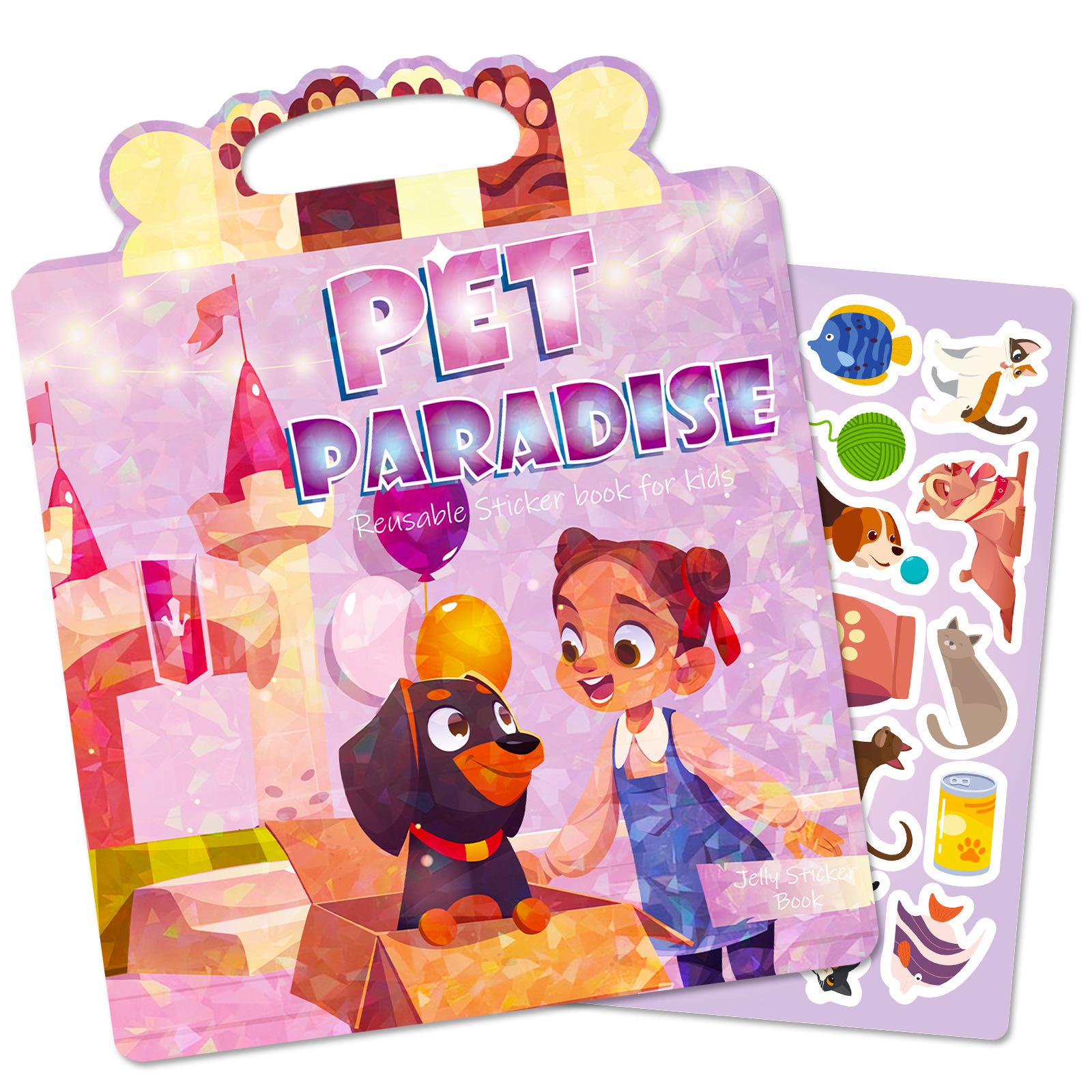 Portable Cute Pet Paradise Cute Animal Quiet Book Concentration Cultivation Jelly Sticker Book
Portable Cute Pet Paradise Cute Animal Quiet Book Concentration Cultivation Jelly Sticker Book