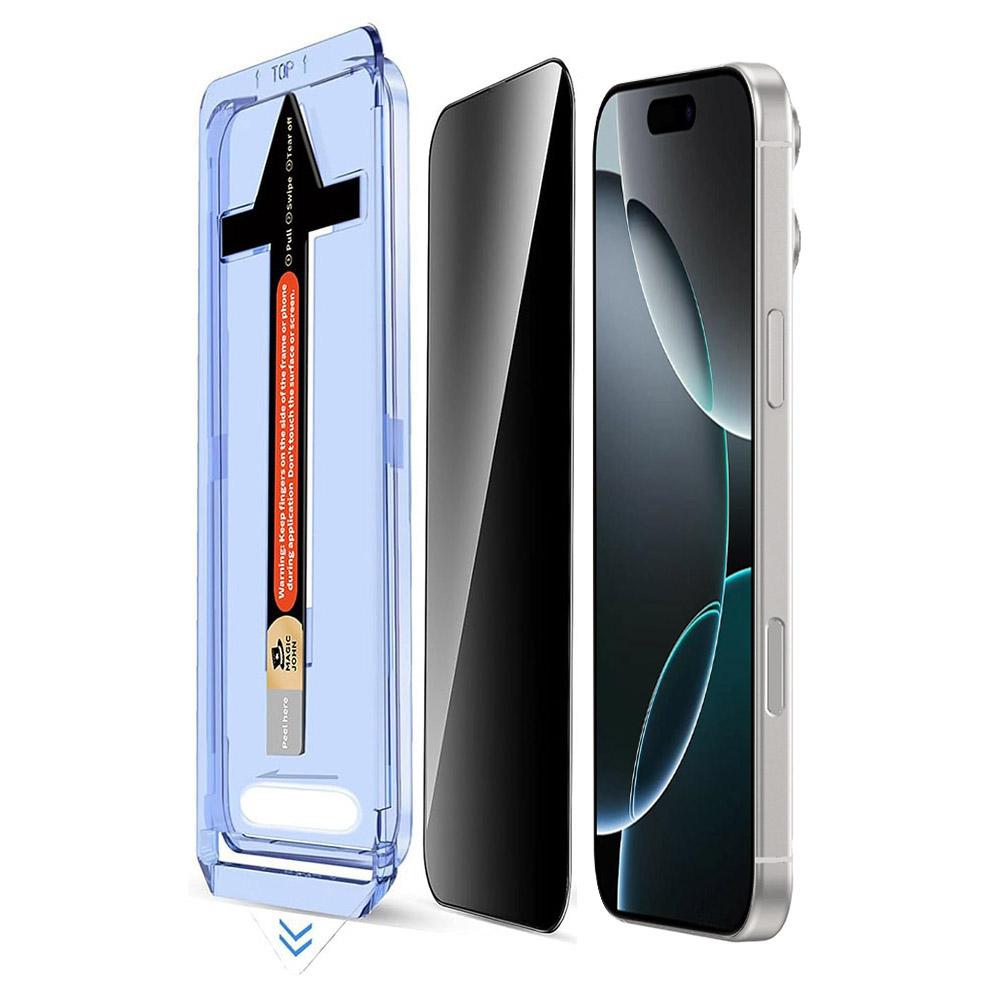 For iPhone 16 Pro Max Anti Spy Tempered Glass Screen Protector with Automatic Dust Removal Tool Type A
For iPhone 16 Pro Max Anti Spy Tempered Glass Screen Protector with Automatic Dust Removal Tool Type A