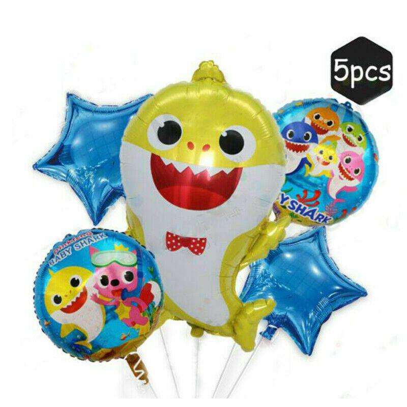 Shark Baby 5pcs Foil Balloons Star Helium Kids Birthday Party Decorations Set жёлтый
Shark Baby 5pcs Foil Balloons Star Helium Kids Birthday Party Decorations Set жёлтый
