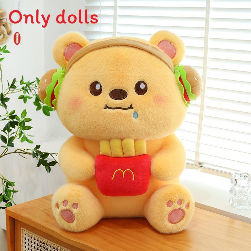French Fries Cute Burger Bear Plush Doll Fur For Kids Room And Collectors 23cm коричневый
French Fries Cute Burger Bear Plush Doll Fur For Kids Room And Collectors 23cm коричневый