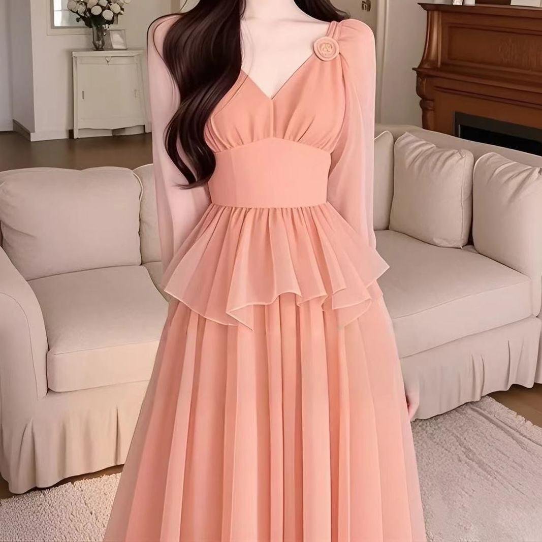 Exquisite Unique Orange Chiffon Long Dress for Women Large оранжевый
Exquisite Unique Orange Chiffon Long Dress for Women Large оранжевый