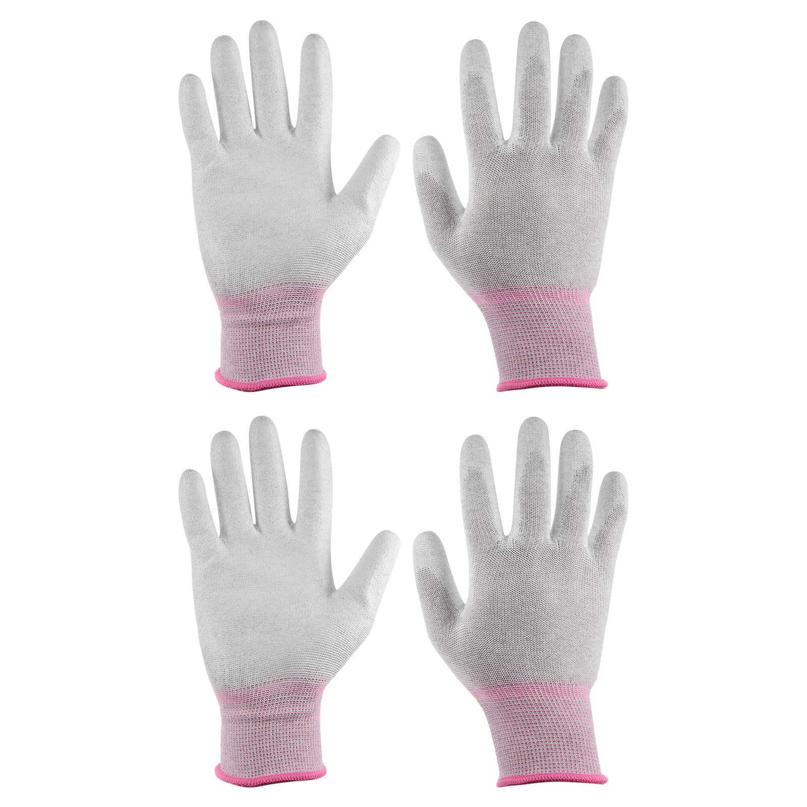 2 Pairs ESD Antistatic Gloves 19cm PU Coated Highly Resistant Carbon Fiber Computer Gloves for PC Computer Electronics Installation and Repair Pink
2 Pairs ESD Antistatic Gloves 19cm PU Coated Highly Resistant Carbon Fiber Computer Gloves for PC Computer Electronics Installation and Repair Pink