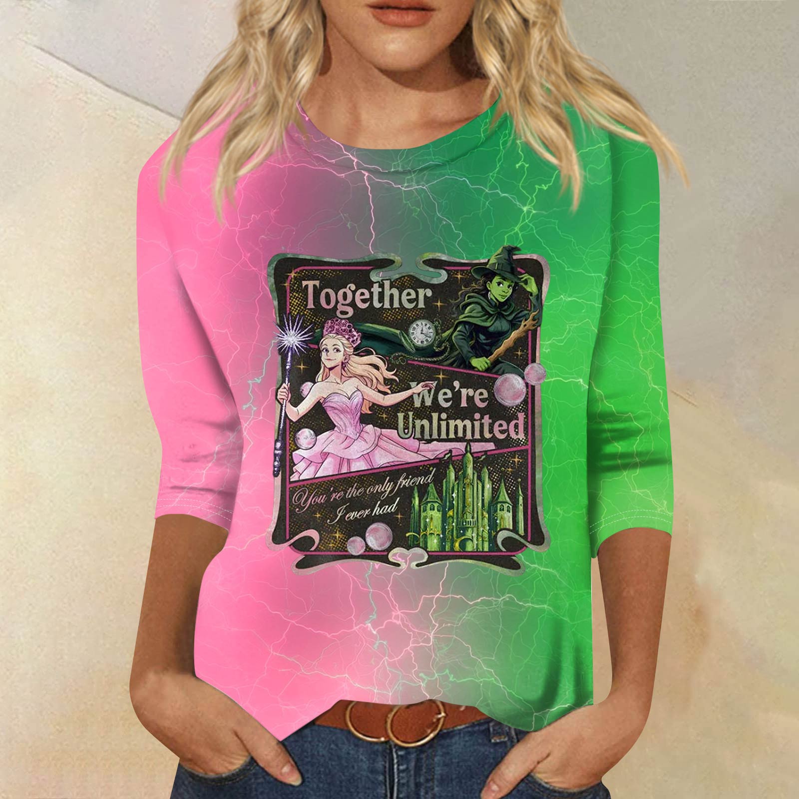 Women s Fashionable Casual Three-Quarter Sleeve Printed Round Neck Top S чорний
Women s Fashionable Casual Three-Quarter Sleeve Printed Round Neck Top S чорний