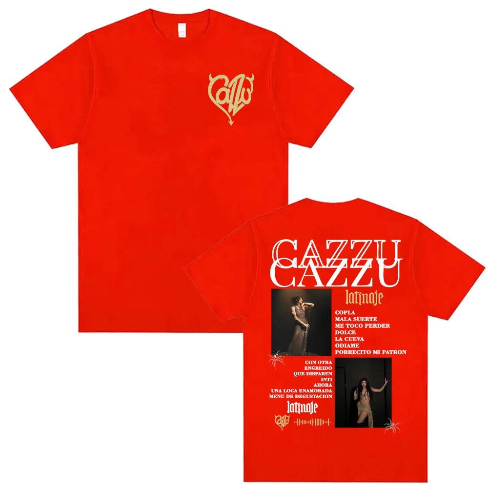 Cazzu Latinaje Album Tour 2026 Cover Tee Shirt Unisex Women Clothing Aesthetic Fashion T Shirt Casual 100 Cotton Oversized Y2K Top M
Cazzu Latinaje Album Tour 2026 Cover Tee Shirt Unisex Women Clothing Aesthetic Fashion T Shirt Casual 100 Cotton Oversized Y2K Top M