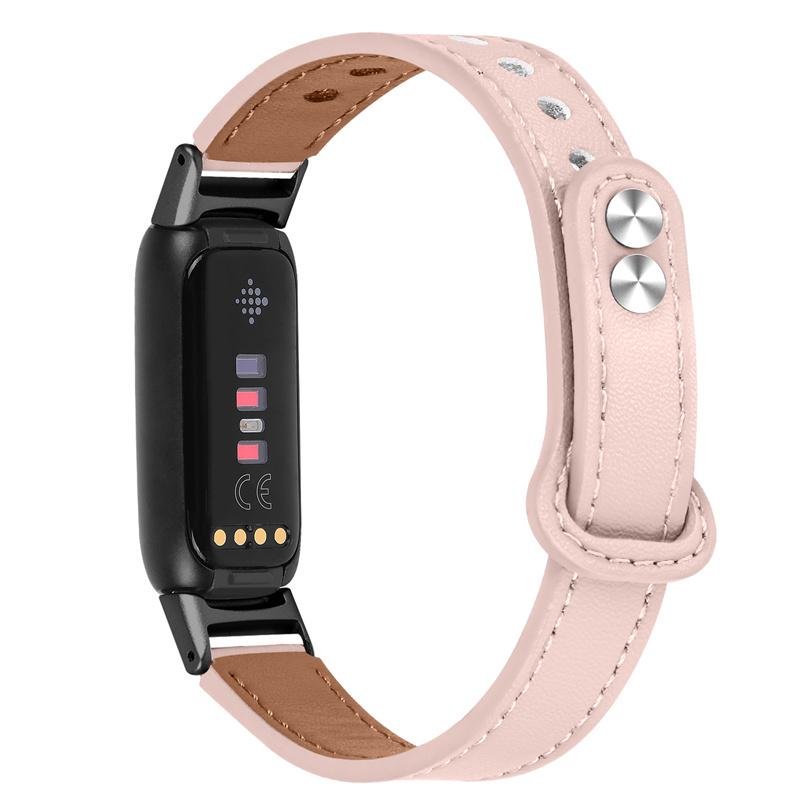 For Fitbit Luxe Soft Top Layer Cowhide Watch Strap Replacement Wrist Band with Double Rivet,Black Connector Grey
For Fitbit Luxe Soft Top Layer Cowhide Watch Strap Replacement Wrist Band with Double Rivet,Black Connector Grey