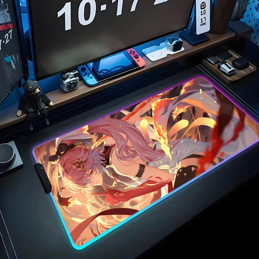 changli wuthering Mouse Pad RGB Gaming Mousepad Big LED Pad PC Desk Mat Luminous Mouse Pad Large Keyboard Mats Table Rug With RGB600x300x3mm
changli wuthering Mouse Pad RGB Gaming Mousepad Big LED Pad PC Desk Mat Luminous Mouse Pad Large Keyboard Mats Table Rug With RGB600x300x3mm