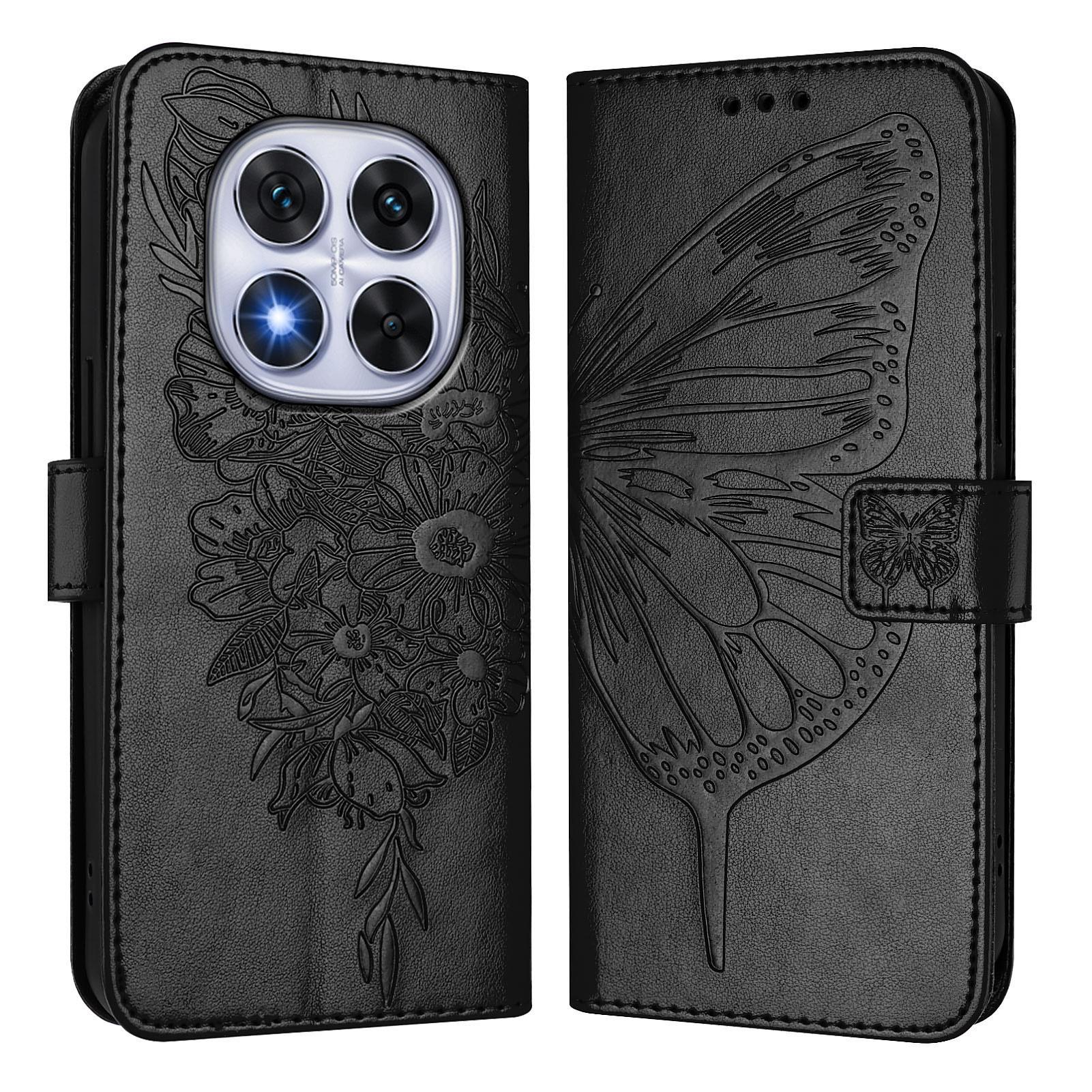 For Xiaomi Redmi Note 14 Pro+ 5G/Note 14 Pro 5G/Poco X7 5G Wallet Case with Wrist Strap Butterfly Imprint Leather Phone Cover Black
For Xiaomi Redmi Note 14 Pro+ 5G/Note 14 Pro 5G/Poco X7 5G Wallet Case with Wrist Strap Butterfly Imprint Leather Phone Cover Black