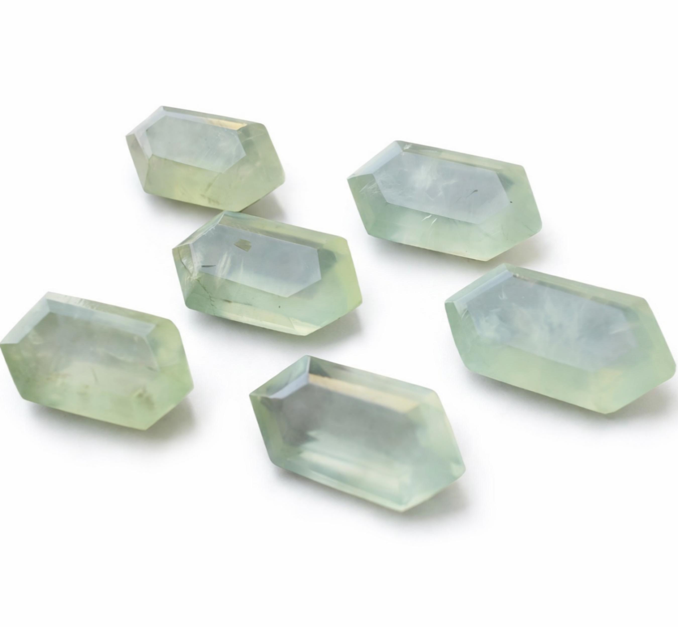 AAA+ Prehnite Gemstone Faceted Hexagon Cut Calibrated Sizes, Natural Prehnite Loose Stone for Jewelry Making 5x10mm зелёный
AAA+ Prehnite Gemstone Faceted Hexagon Cut Calibrated Sizes, Natural Prehnite Loose Stone for Jewelry Making 5x10mm зелёный