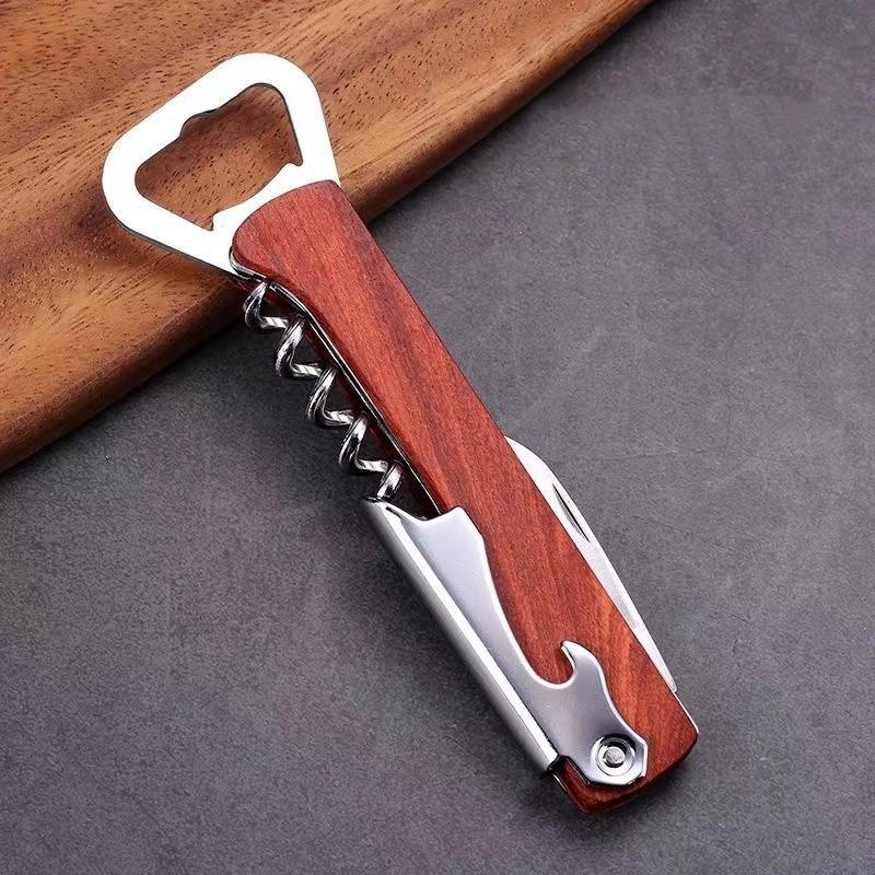 Stainless Steel Red Wine Opener Wooden Handle With Leather Professional Multifunction Portable Screw Corkscrew Kitchen Bar Tools
Stainless Steel Red Wine Opener Wooden Handle With Leather Professional Multifunction Portable Screw Corkscrew Kitchen Bar Tools