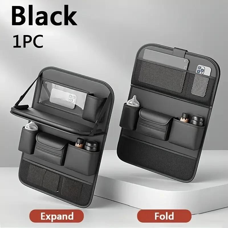 Multifunction Car Seat Storage Organizer 1pc Napa Faux Leather Cup Holder For SUV Sedan Black Diamond Stitch Interior Accessory
Multifunction Car Seat Storage Organizer 1pc Napa Faux Leather Cup Holder For SUV Sedan Black Diamond Stitch Interior Accessory