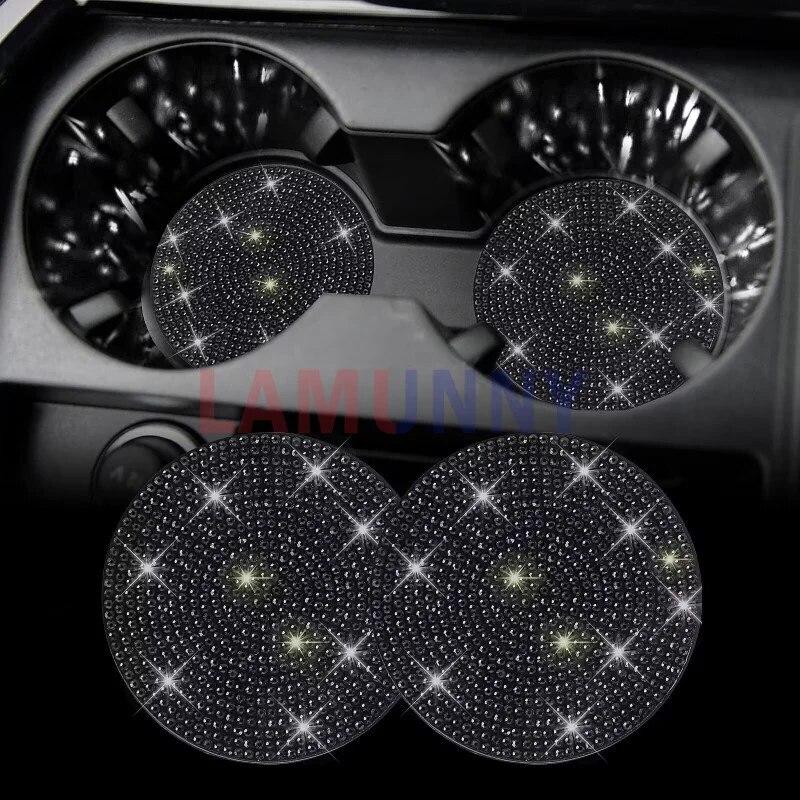 Bling Підстаканники Підстаканники для автомобіля, 2 шт. Універсальний нековзкий підстаканник, вбудовані декоративні підставки, блискучий кришталевий салон автомобіля Black 2PCS
Bling Підстаканники Підстаканники для автомобіля, 2 шт. Універсальний нековзкий підстаканник, вбудовані декоративні підставки, блискучий кришталевий салон автомобіля Black 2PCS