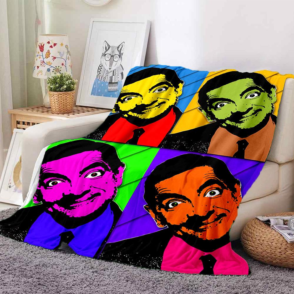1pc Mr. Bean Pop Art Flannel Throw Blanket HD Printed Lightweight Soft Warm All Season Blanket for Sofa, Bed, Travel, Camping Machine Washable 130x150cm
1pc Mr. Bean Pop Art Flannel Throw Blanket HD Printed Lightweight Soft Warm All Season Blanket for Sofa, Bed, Travel, Camping Machine Washable 130x150cm