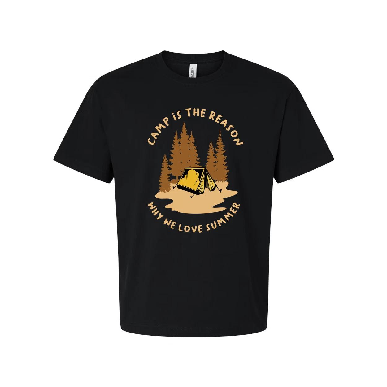 Outdoor Camping Themed Unisex T Shirt With Tent And Pine Forest Illustration For XL
Outdoor Camping Themed Unisex T Shirt With Tent And Pine Forest Illustration For XL