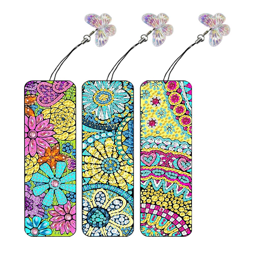 3Pcs Special Shaped Colorful Flower Diamond Bookmark Art Project DIY Diamond Bookmark with Crystal Pendant for Home Office
3Pcs Special Shaped Colorful Flower Diamond Bookmark Art Project DIY Diamond Bookmark with Crystal Pendant for Home Office