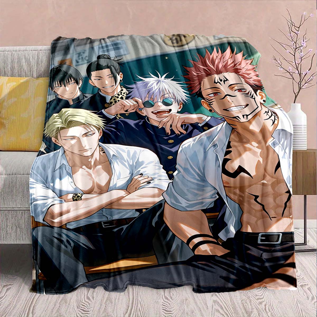 Jujutsu Kaisen Flannel Blanket Soft Warm Throw Cozy Plush Lightweight Sofa Bed Fabric 75x90cm
Jujutsu Kaisen Flannel Blanket Soft Warm Throw Cozy Plush Lightweight Sofa Bed Fabric 75x90cm