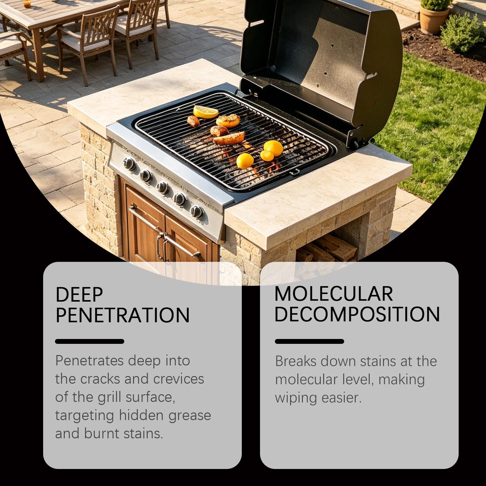 BBQ Exterior Clean and Shine Spray for Barbecue Grills Removes Grease Grime Fingerprints Suitable for Stainless Steel and Metal Surfaces 100ml One Size чорний
BBQ Exterior Clean and Shine Spray for Barbecue Grills Removes Grease Grime Fingerprints Suitable for Stainless Steel and Metal Surfaces 100ml One Size чорний