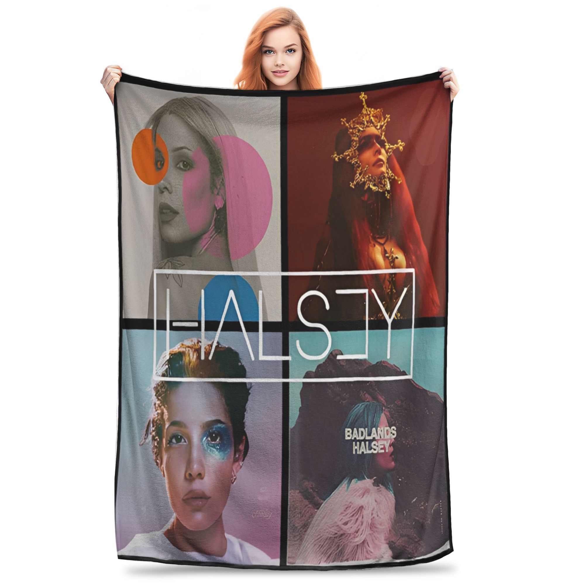 Stylish Halsey Back To Badlands Blanket Super Soft Fleece Relax Throw Blanket Machine Washable 130x150cm
Stylish Halsey Back To Badlands Blanket Super Soft Fleece Relax Throw Blanket Machine Washable 130x150cm