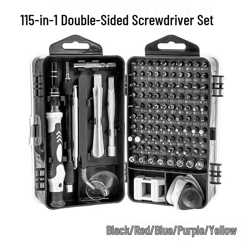 115-in-1 CRV Screwdriver Multi-Tool Kit for Clocks
115-in-1 CRV Screwdriver Multi-Tool Kit for Clocks