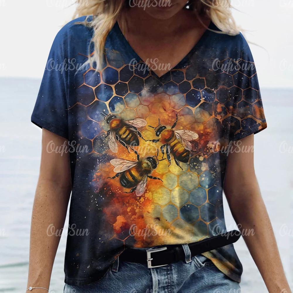 Женская футболка в стиле ретро с принтом пчелы, топ с V-образным вырезом, с коротким рукавом, свитер, свободный, повседневный дизайн, одежда XS
Женская футболка в стиле ретро с принтом пчелы, топ с V-образным вырезом, с коротким рукавом, свитер, свободный, повседневный дизайн, одежда XS
