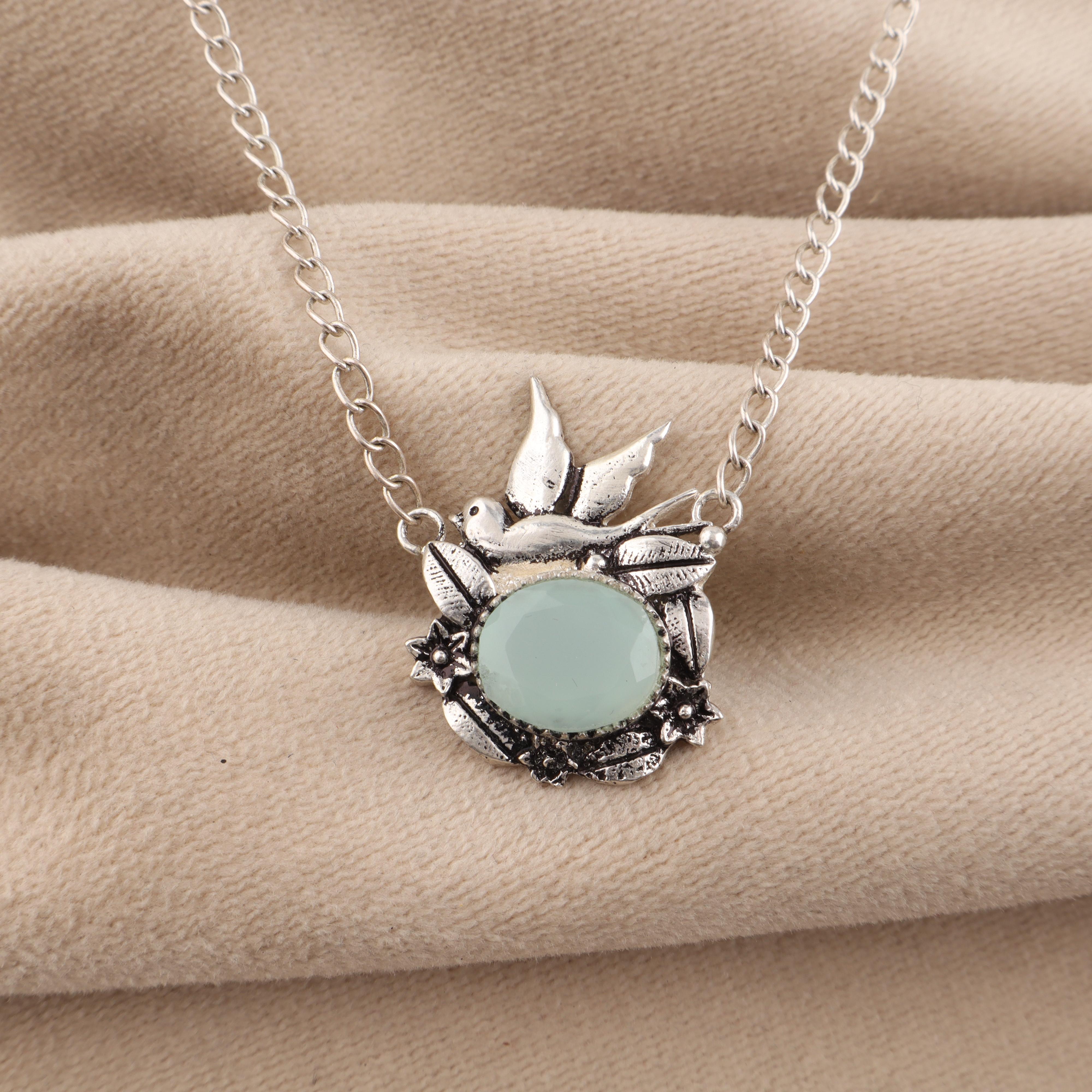 Aqua Chalcedony Gemstone 925 Sterling Silver Women Pendant 0.5 Birthday Gift For Wife CP-43-20
Aqua Chalcedony Gemstone 925 Sterling Silver Women Pendant 0.5 Birthday Gift For Wife CP-43-20
