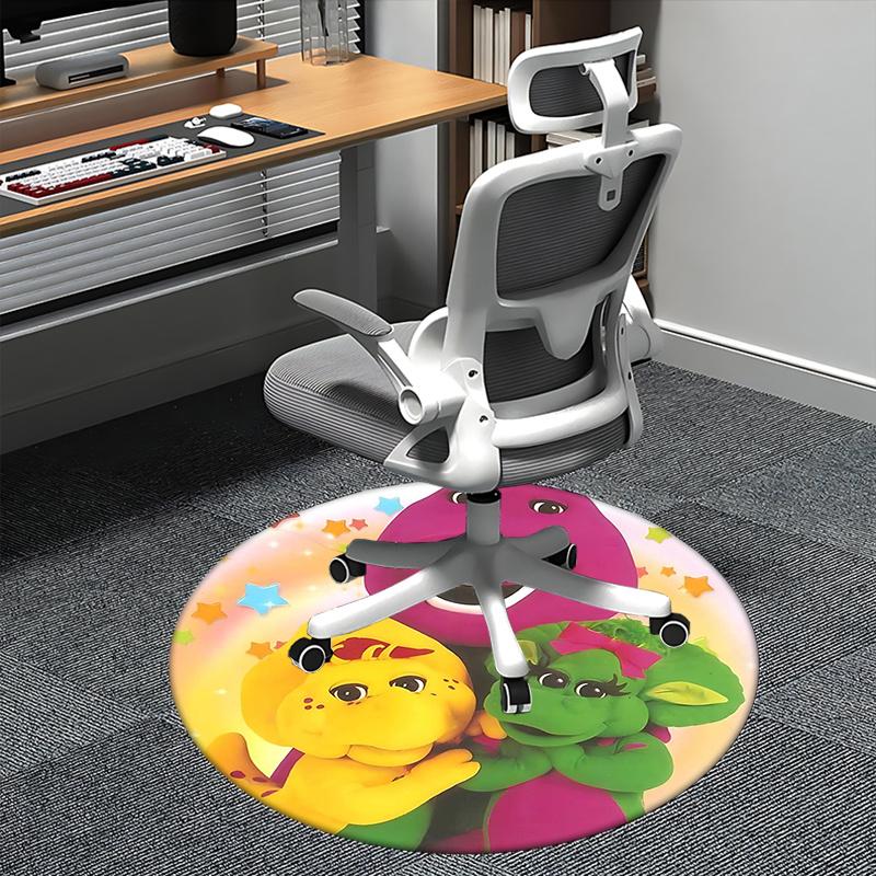 Barney,Dinosaur Friends Chair mat Round Rug Office carpet, Non slip, Suitable for Living Rooms, Bedrooms decor.1205214a 80cm by 80cm
Barney,Dinosaur Friends Chair mat Round Rug Office carpet, Non slip, Suitable for Living Rooms, Bedrooms decor.1205214a 80cm by 80cm