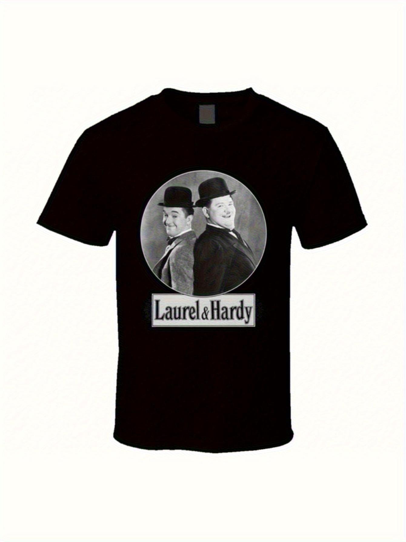 Men s Laurel & Hardy Signature Vintage Comedy T-Shirt - Retro Short Sleeve Tee with Laurel/Hardy Iconic Print L
Men s Laurel & Hardy Signature Vintage Comedy T-Shirt - Retro Short Sleeve Tee with Laurel/Hardy Iconic Print L