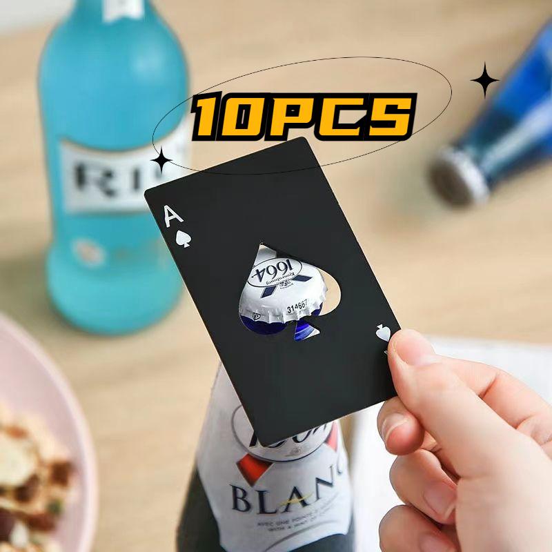 10PCS Beer Bottle Opener Creative Trend Beer Driver Playing Card Personalized Bottle Opener Spade A Bank Card Type Wine Opener
10PCS Beer Bottle Opener Creative Trend Beer Driver Playing Card Personalized Bottle Opener Spade A Bank Card Type Wine Opener