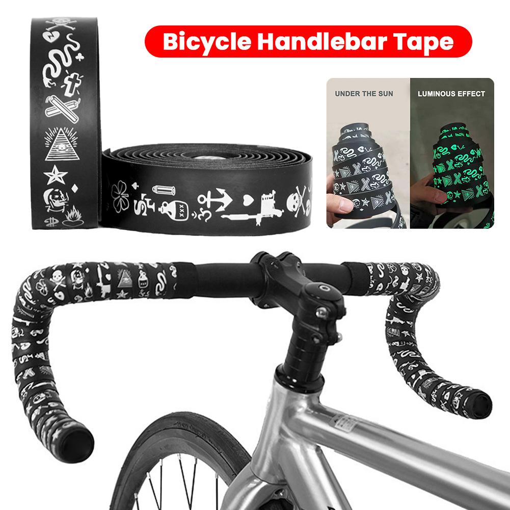 PU EVA Bike Handlebar Tape Glow-in-The-Dark Anti-Slip Bicycle Steering Wheel Cover Fluorescence Cycling Accessories China Mainland
PU EVA Bike Handlebar Tape Glow-in-The-Dark Anti-Slip Bicycle Steering Wheel Cover Fluorescence Cycling Accessories China Mainland