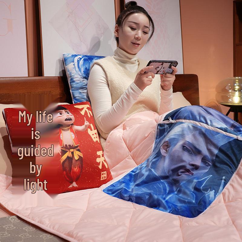 Подушка-плед в стиле Nezha Tide: Подушка для сна два в одном для офиса 40*40cm Unfolds to 100*150cm
Подушка-плед в стиле Nezha Tide: Подушка для сна два в одном для офиса 40*40cm Unfolds to 100*150cm