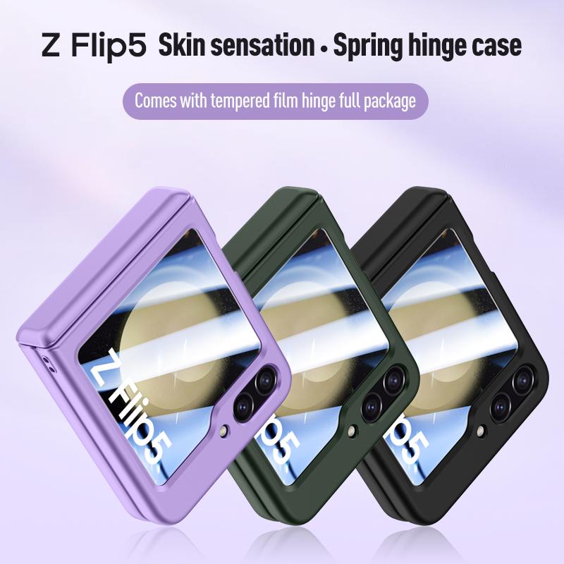For Samsung Galaxy Z Flip 5 5G Case Skin Friendly Ultra Thin Matte Folding Hngle Shockproof Protective Cover With Tempered Film for galaxy Z Flip 5
For Samsung Galaxy Z Flip 5 5G Case Skin Friendly Ultra Thin Matte Folding Hngle Shockproof Protective Cover With Tempered Film for galaxy Z Flip 5