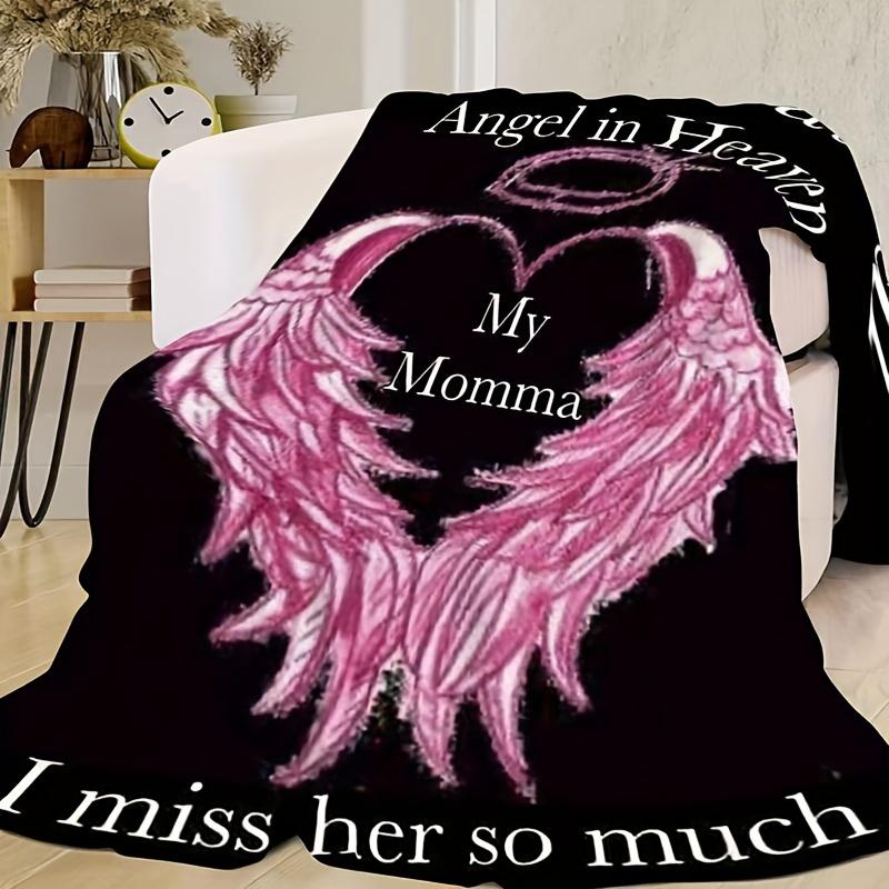 Angel Mom in Heaven Flannel Hug Blanket , Heart-Winged Tribute , Soft Gift for Sofa , Bed , Travel 150x200cm
Angel Mom in Heaven Flannel Hug Blanket , Heart-Winged Tribute , Soft Gift for Sofa , Bed , Travel 150x200cm