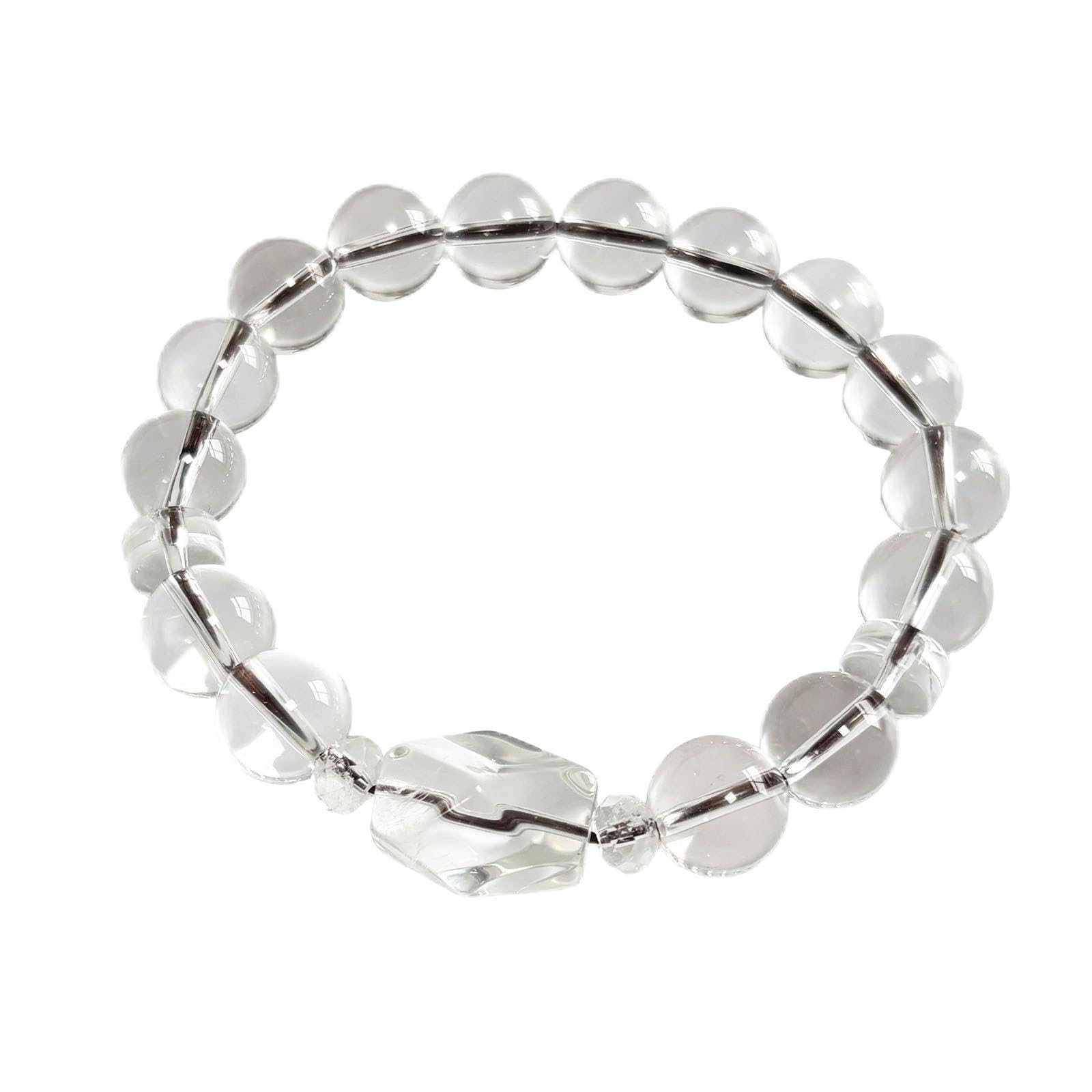 Genuine Crystal Bracelet, Guaranteed Authentic, with Certificate of Authenticity, 10mm Crystal, 99.999% High Purity, Clear, High Quality, Almost Crack
Genuine Crystal Bracelet, Guaranteed Authentic, with Certificate of Authenticity, 10mm Crystal, 99.999% High Purity, Clear, High Quality, Almost Crack