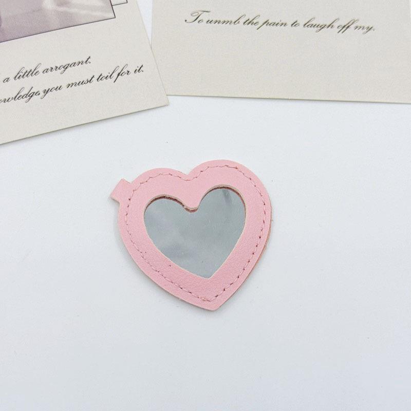 Peach Heart Mirror Keychain: PVC Leather Makeup Mirror & Key Pouch Charm Accessory 5x5cm рожевий
Peach Heart Mirror Keychain: PVC Leather Makeup Mirror & Key Pouch Charm Accessory 5x5cm рожевий