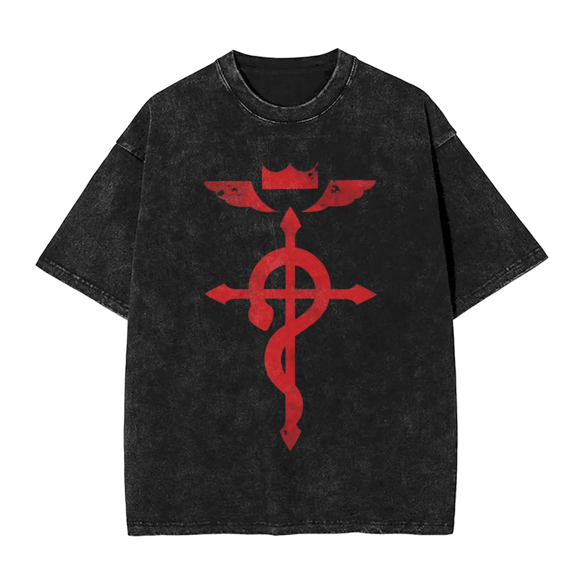 Fullmetal Alchemist Red Logo Men s T Shirt Washed Japanese Anime Novelty Tees Short Sleeve Round Neck T-Shirts Cotton Clothing 3XL
Fullmetal Alchemist Red Logo Men s T Shirt Washed Japanese Anime Novelty Tees Short Sleeve Round Neck T-Shirts Cotton Clothing 3XL