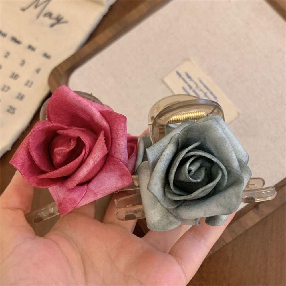 Simulated Flower Rose Flower Hair Clip Cloth Large Shark Clip Elegant Flower Hair Claw Girl зелёный/серый
Simulated Flower Rose Flower Hair Clip Cloth Large Shark Clip Elegant Flower Hair Claw Girl зелёный/серый