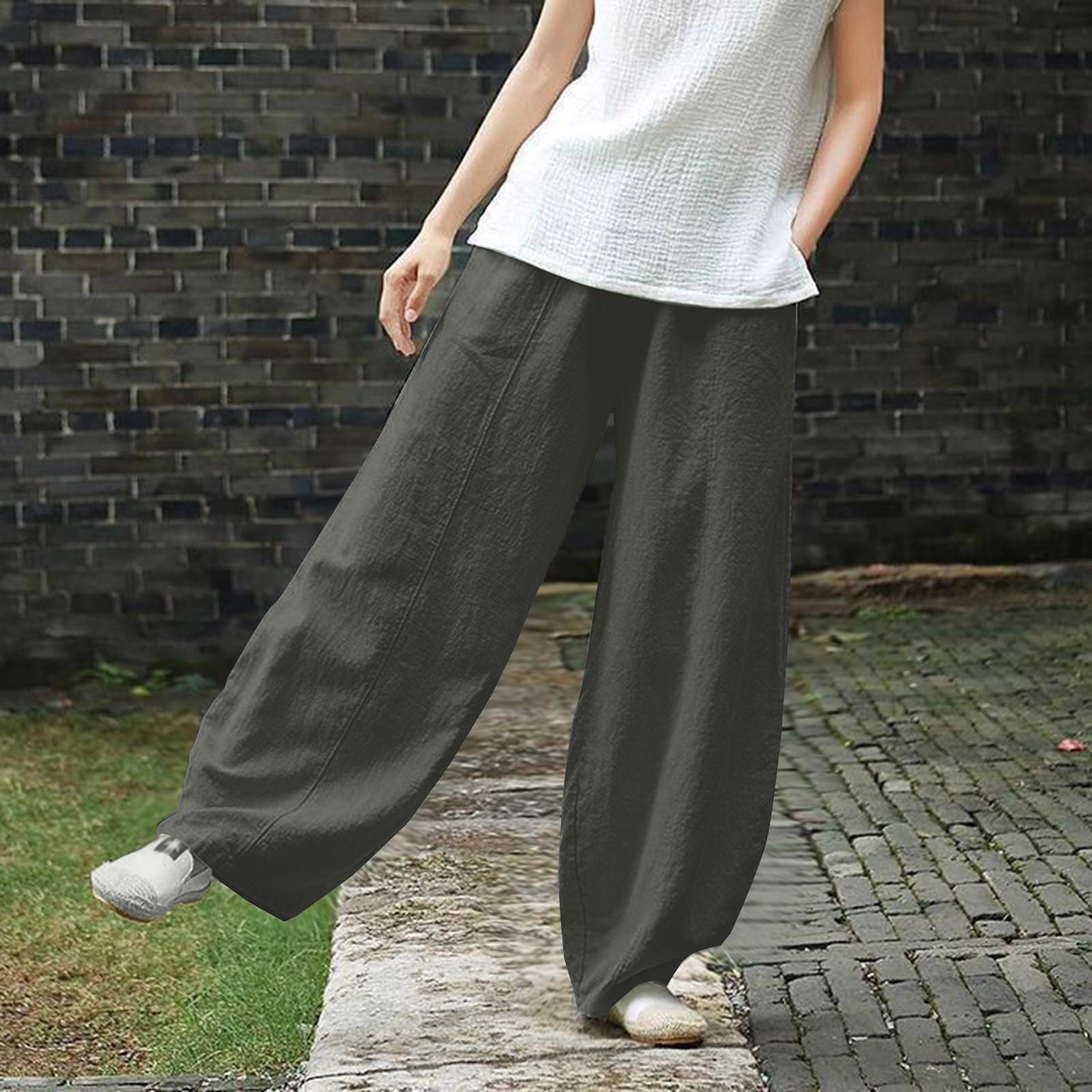 Women s Fashion Cotton Linen Loose Casual Color Pants With Pockets XXXXL
Women s Fashion Cotton Linen Loose Casual Color Pants With Pockets XXXXL