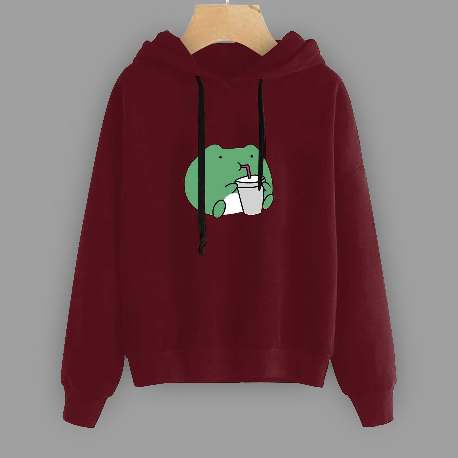 Женская модная повседневная толстовка с капюшоном и принтом, свободные спортивные топы, пуловер XXXL винный
Женская модная повседневная толстовка с капюшоном и принтом, свободные спортивные топы, пуловер XXXL винный