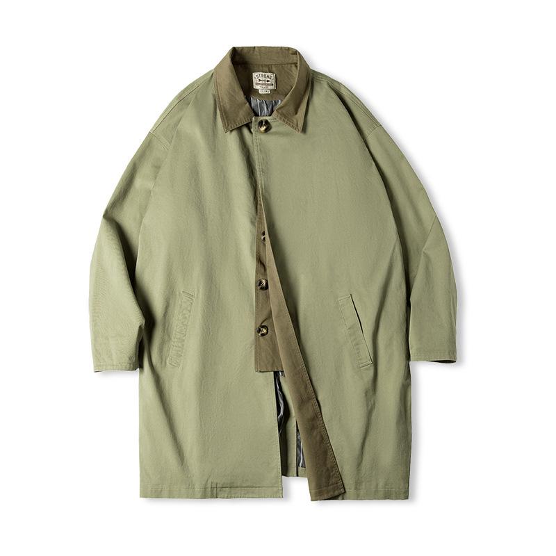 Maden Workwear Men s Autumn Color Block Balmacaan Windbreaker Coat Medium армія зелений колір
Maden Workwear Men s Autumn Color Block Balmacaan Windbreaker Coat Medium армія зелений колір