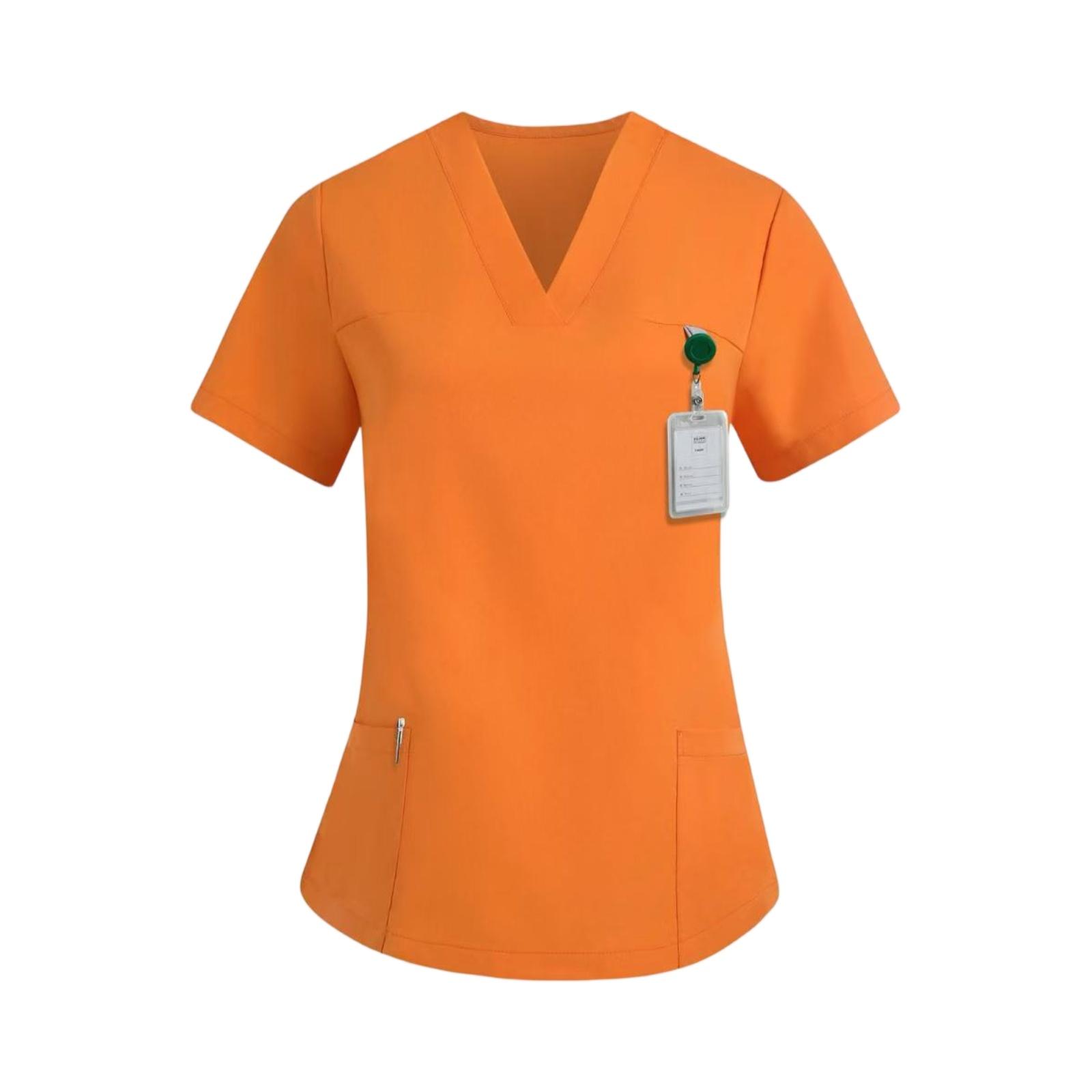 Womens Spring Tops V Neck Short Sleeve Summer Shirts for Women Professional Womens Summer Shirts Uniform Style Dressy Tops for Women S оранжевый
Womens Spring Tops V Neck Short Sleeve Summer Shirts for Women Professional Womens Summer Shirts Uniform Style Dressy Tops for Women S оранжевый