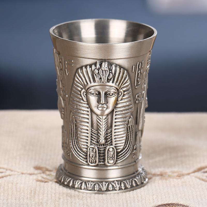 Ancient Egypt Totem Art Relief Retro Bronze Liqueur Wine Glass Vermouth Absinthe Cocktail Cup Metal Liquor Vodka Small Wineglass 40ml
Ancient Egypt Totem Art Relief Retro Bronze Liqueur Wine Glass Vermouth Absinthe Cocktail Cup Metal Liquor Vodka Small Wineglass 40ml