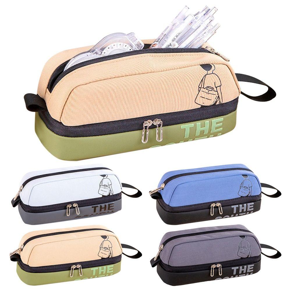Three-layer Pencil Case Large Capacity Pen Box New Stationery Bag School Office 04
Three-layer Pencil Case Large Capacity Pen Box New Stationery Bag School Office 04