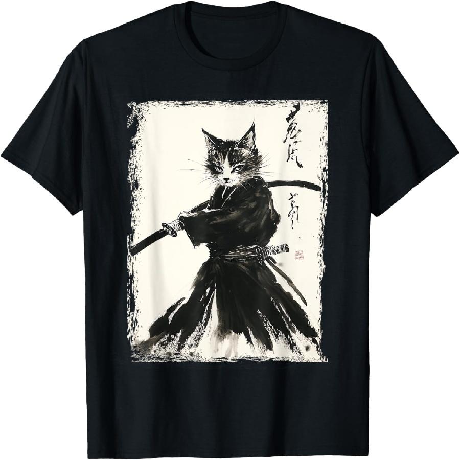 Samurai Cat Ukiyo-e Vintage Art Warrior Graphic T-Shirt XXXXXL чорний
Samurai Cat Ukiyo-e Vintage Art Warrior Graphic T-Shirt XXXXXL чорний