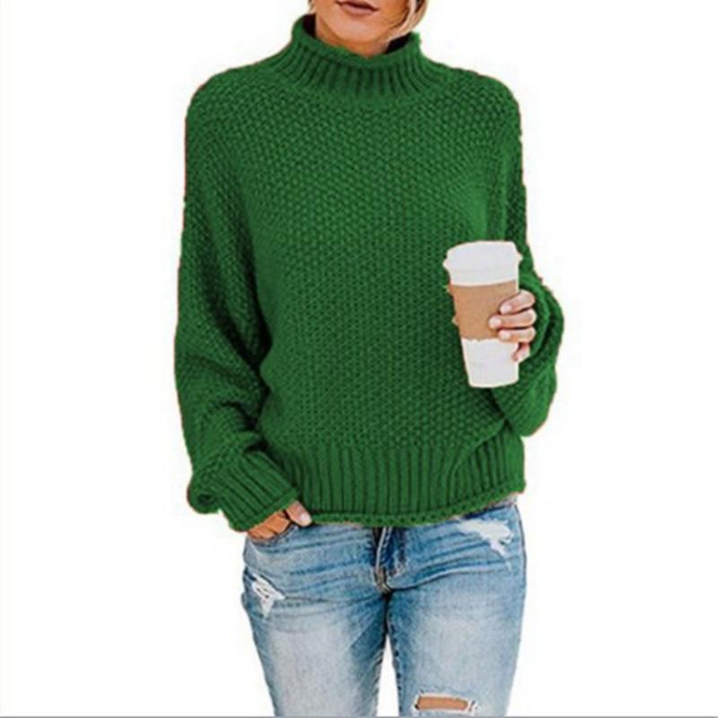 Women s Turtleneck Sweater Fall Winter Loose Oversized Chunky Knit Pullover Casual Long Sleeve Soft Warm Knitwear Plus Size Female Tops XXXL темно-зелений колір
Women s Turtleneck Sweater Fall Winter Loose Oversized Chunky Knit Pullover Casual Long Sleeve Soft Warm Knitwear Plus Size Female Tops XXXL темно-зелений колір